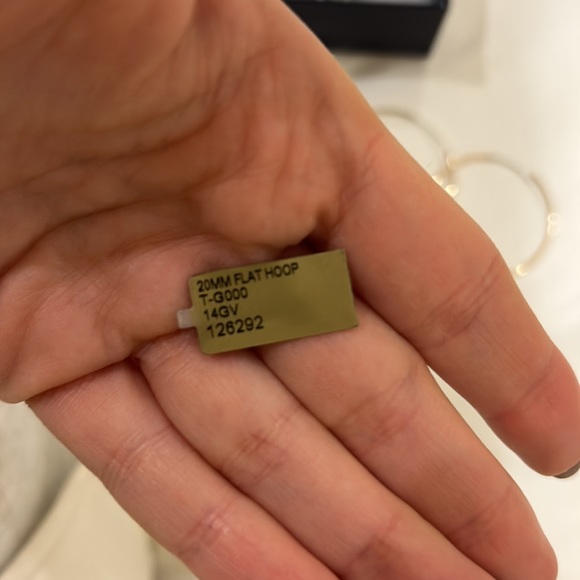 Brand New Blue Ruby Hoops - Picture 3 of 4